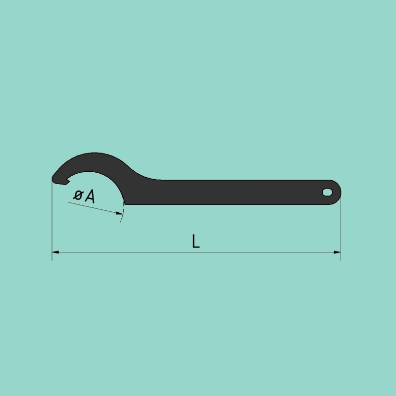 Hakenschlüssel (A = 90 mm)